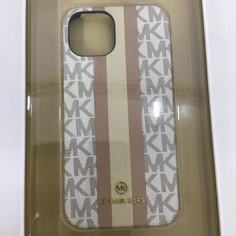 マイケルコース MICHAEL KORS ファッション小物 ファッション小物 MKSTVNLWPIP2261 iPhoneケース Slim Wrap Case Stripe iPhone 14 ロゴ、文字 ベージュ / ベージュ /  レディース USED 古着 中古 10123146