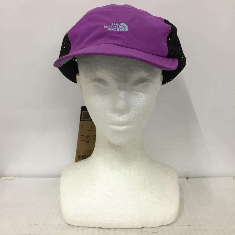 ザノースフェイス THE NORTH FACE 帽子 キャップ NN02410 FREE RUN CAP フリーランキャップ サイドメッシュ ランニング タグ付き ロゴ、文字 紫 / パープル / X 黒 / ブラック /  メンズ USED 古着 中古 10123639