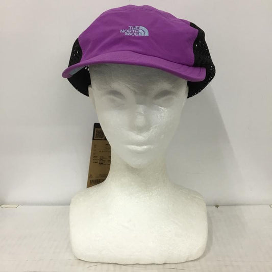 ザノースフェイス THE NORTH FACE 帽子 キャップ NN02410 FREE RUN CAP フリーランキャップ サイドメッシュ ランニング タグ付き ロゴ、文字 紫 / パープル / X 黒 / ブラック /  メンズ USED 古着 中古 10123639