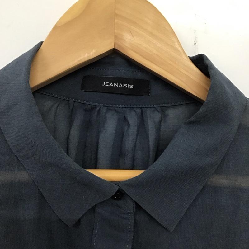ジーナシス JEANASIS シャツ、ブラウス 長袖 JS063526MC FREE 無地 紺 / ネイビー /  メンズ USED 古着 中古 10134587