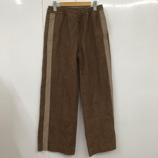 ジーナシス JEANASIS パンツ デニム、ジーンズ JS050847AA ドロストルーズデニムパンツ サイドライン FREE 無地 茶 / ブラウン /  レディース USED 古着 中古 10108321