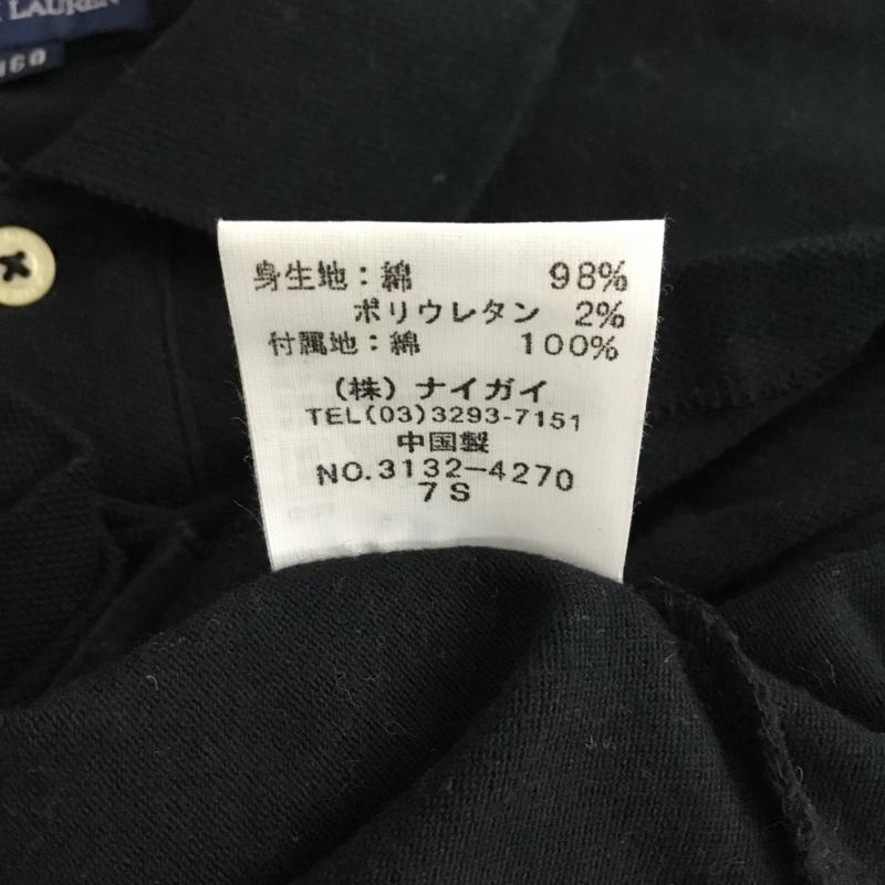 ラルフローレン RALPHLAUREN ポロシャツ 半袖 3132-4270 キッズ 160cm 160cm ワンポイント 黒 / ブラック /  ガールズ USED 古着 中古 10144694