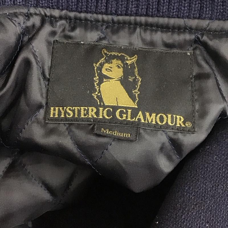 ヒステリックグラマー HYSTERIC GLAMOUR ジャケット、上着 ジャケット、ブレザー カジュアルジャケット スタジャン アウター M ロゴ、文字 紺 / ネイビー /  メンズ USED 古着 中古 10112058