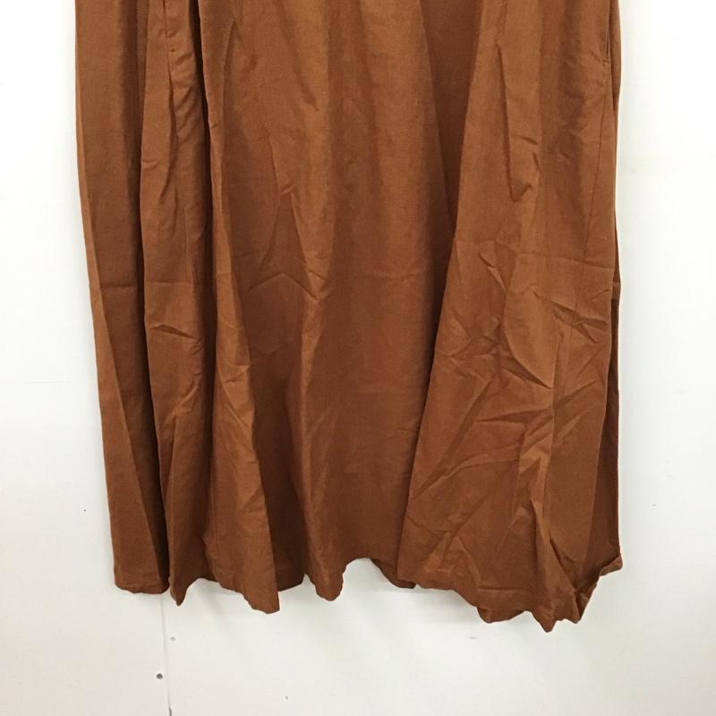 ローリーズファーム LOWRYS FARM ワンピース ロングスカート FREE 無地 茶 / ブラウン /  レディース USED 古着 中古 10128918