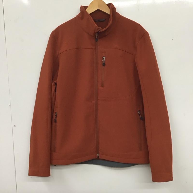 エルエルビーン L.L.Bean ジャケット、上着 ジャケット、ブレザー ジップアップジャケット フリースジャケット アウター スタンドカラー M ロゴ、文字 橙 / オレンジ /  メンズ USED 古着 中古 10136228