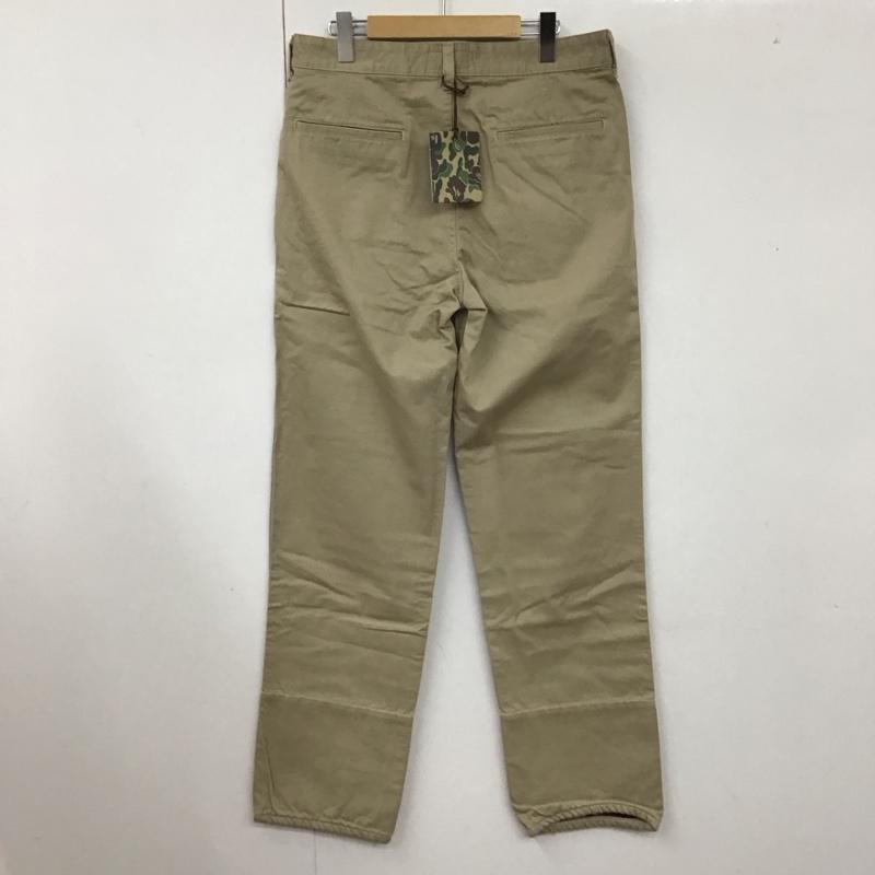 アベイシングエイプ A BATHING APE パンツ チノパン チノパン カジュアルパンツ ワイドパンツ ストレートパンツ L 無地 ベージュ / ベージュ /  メンズ USED 古着 中古 10109785