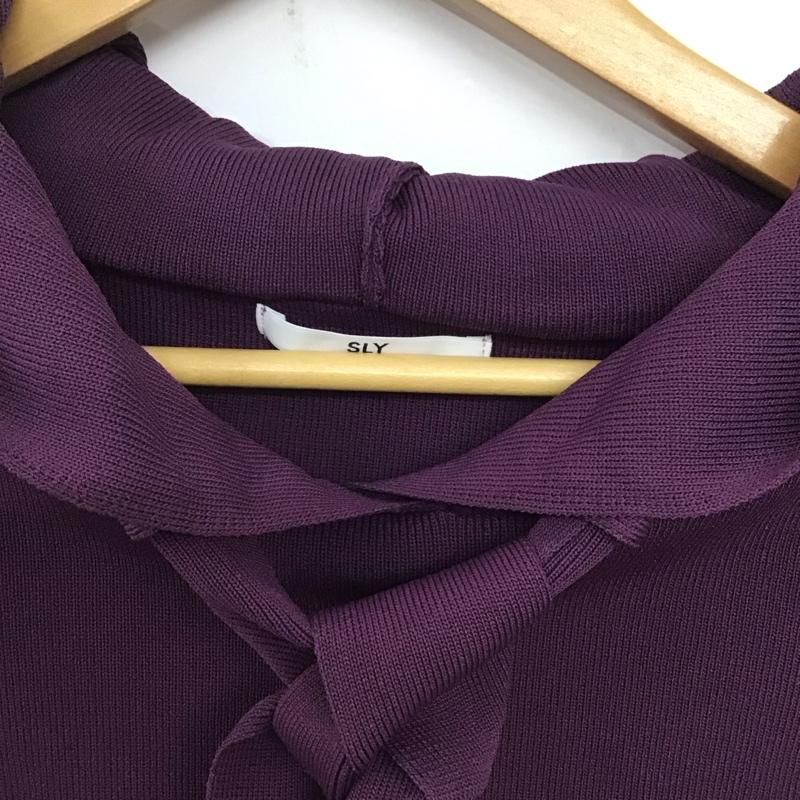 スライ SLY パーカー 長袖 030DSY70-0100 FREE 無地 紫 / パープル /  レディース USED 古着 中古 10140497