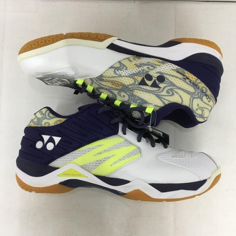 ヨネックス YONEX スニーカー スニーカー SHBCFZWMD バドミントンシューズ 27cm 27.0cm ロゴ、文字 白 / ホワイト / X 紺 / ネイビー /  メンズ USED 古着 中古 10142470