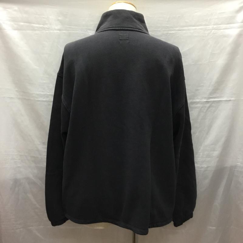 リーバイス Levi s トレーナー 長袖 A0751-0000 裏起毛 モックネック ハーフジップ スウェット M ロゴ、文字 黒 / ブラック /  メンズ USED 古着 中古 10121232