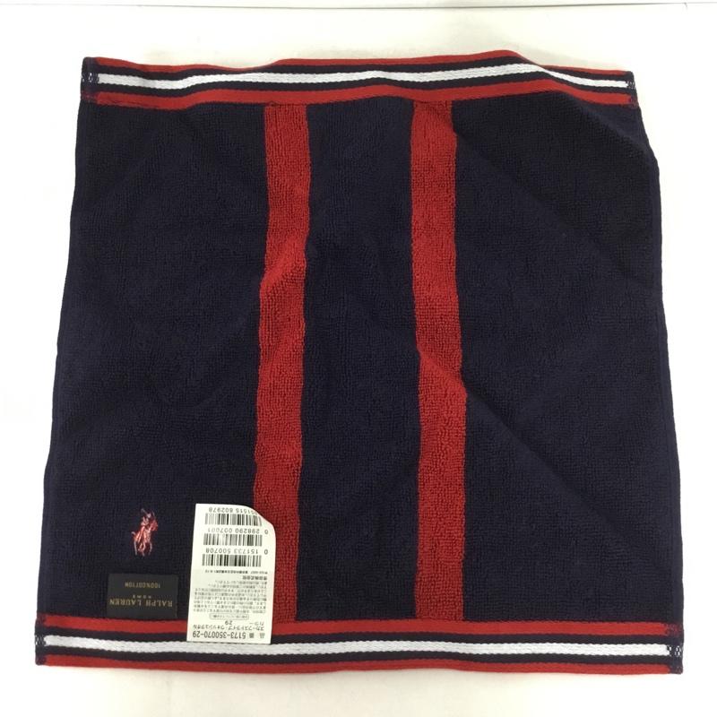 ラルフローレン RALPHLAUREN ファッション小物 ファッション小物 5173-350070-49 ウォッシュタオル 2枚セット ワンポイント 赤 / レッド / X 緑 / グリーン / X 紺 / ネイビー /  メンズ USED 古着 中古 10150192
