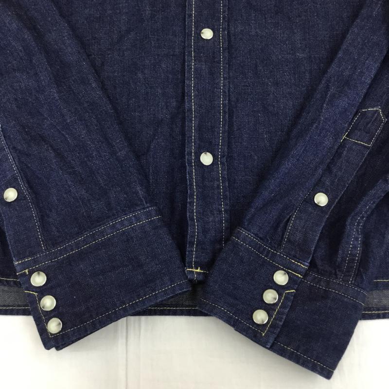 ネイキッドサン naked sun シャツ、ブラウス 長袖 M 無地 インディゴ / インディゴ /  メンズ USED 古着 中古 10138268