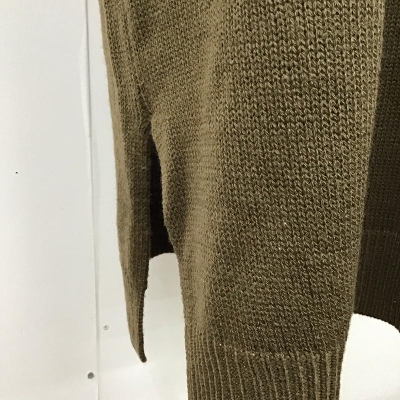 センスオブプレイスバイアーバンリサーチ SENSE OF PLACE by URBAN RESEARCH ワンピース ロングスカート aa97-26a101 キーネックニットワンピース FREE 無地 茶 / ブラウン /  レディース USED 古着 中古 10120271