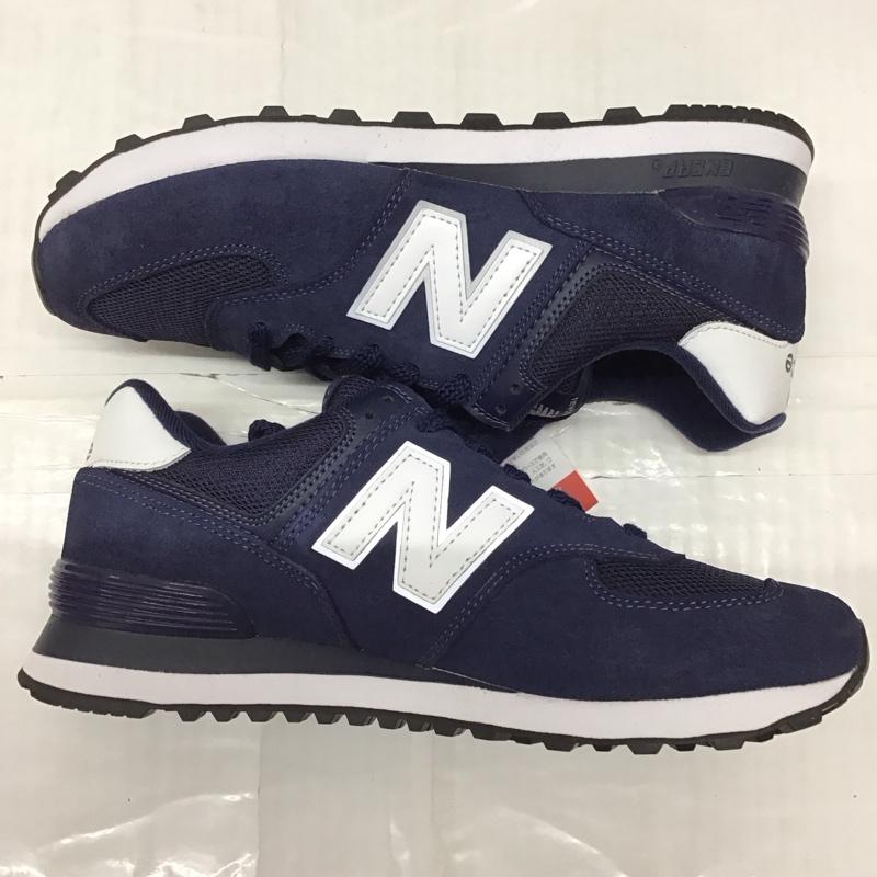 ニューバランス New Balance スニーカー スニーカー ML574EN2 タグ付き 26.5cm 26.5cm ロゴ、文字 紺 / ネイビー / X 白 / ホワイト /  メンズ USED 古着 中古 10121612