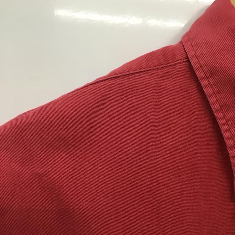 ラルフローレン RALPHLAUREN シャツ、ブラウス 長袖 長袖シャツ 無地シャツ カラーシャツ ボタンダウンシャツ ロゴ、文字 赤 / レッド /  メンズ USED 古着 中古 10133119