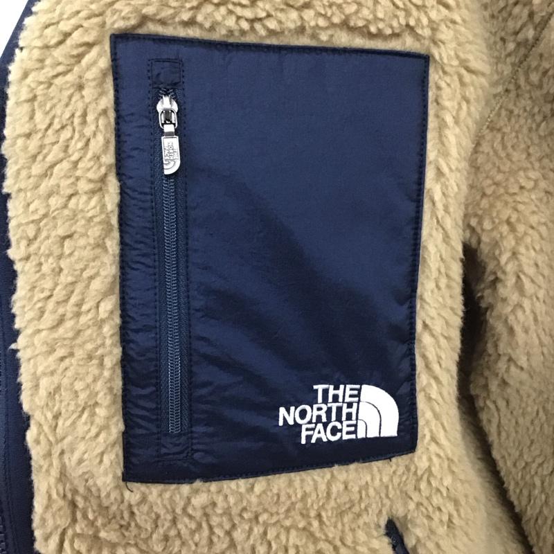 ザノースフェイス THE NORTH FACE ジャケット、上着 ジャンパー、ブルゾン np72334 リバーシブルエクストリームパイルカーディ M 無地 ベージュ / ベージュ / X 紺 / ネイビー /  メンズ USED 古着 中古 10121770