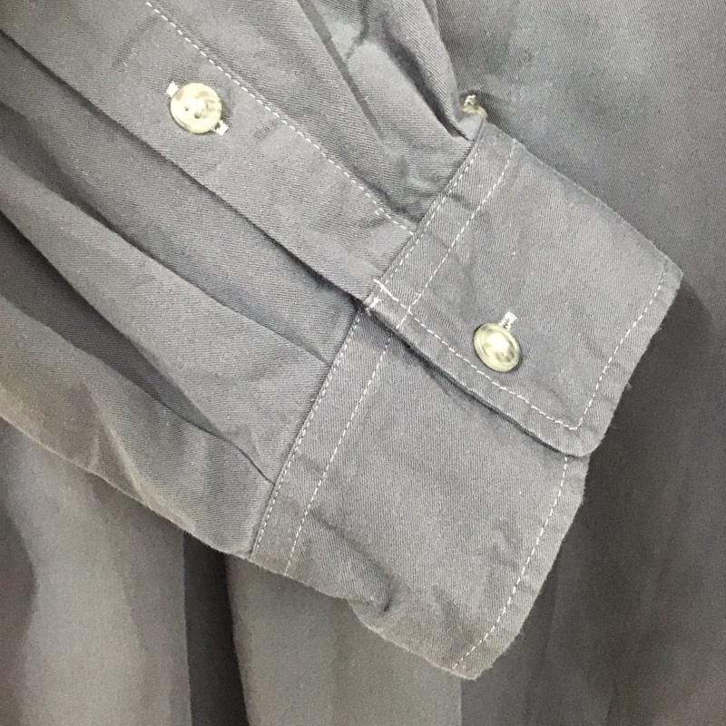 ニコアンド niko and... シャツ、ブラウス 長袖 L 無地 チャコールグレー / チャコールグレー /  メンズ USED 古着 中古 10130157