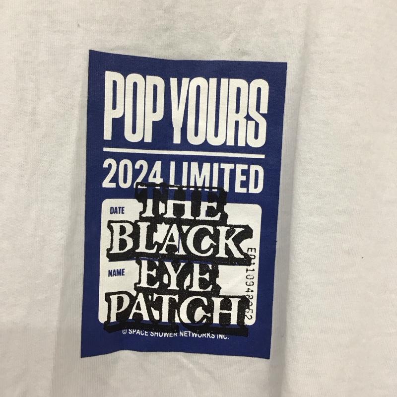 古着 USED Tシャツ 半袖 POPYOURS THE BLACK EYE PATCH M ロゴ、文字 X プリント 白 / ホワイト /  メンズ USED 古着 中古 10134547