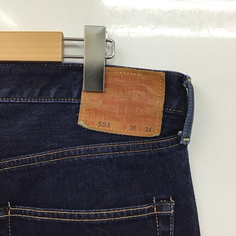リーバイストラウスアンドコー Levi Strauss & co. パンツ デニム、ジーンズ デニムパンツ ワイドパンツ カジュアルパンツ 36 無地 インディゴ / インディゴ /  メンズ USED 古着 中古 10130608