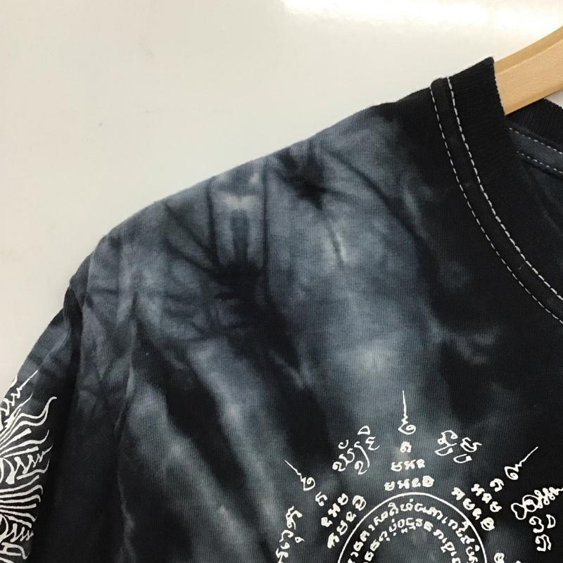 ゼファレン Zephyren Tシャツ 半袖 半袖カットソー プリントTシャツ クルーネックカットソー M プリント ダークグレー / ダークグレー /  メンズ USED 古着 中古 10148952