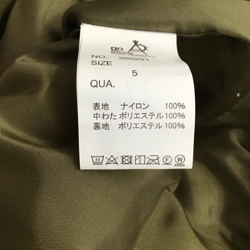 ゴースローキャラバン go slow caravan ジャケット、上着 ジャンパー、ブルゾン カジュアルジャケット アウター パーカー 5 ロゴ、文字 カーキ / カーキ /  メンズ USED 古着 中古 10147598