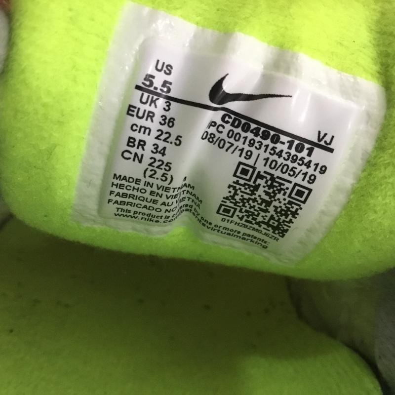 ナイキ NIKE スニーカー スニーカー CD0490-101 WMNS AIR MAX 90 22.5cm 22.5cm ロゴ、文字 白 / ホワイト / X 灰 / グレー / X 黒 / ブラック / X 黄 / イエロー /  レディース USED 古着 中古 10141547