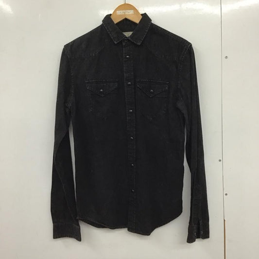 ザラメン ZARA MAN シャツ、ブラウス 長袖 長袖シャツ 無地シャツ カラーシャツ S 無地 黒 / ブラック /  メンズ USED 古着 中古 10133120