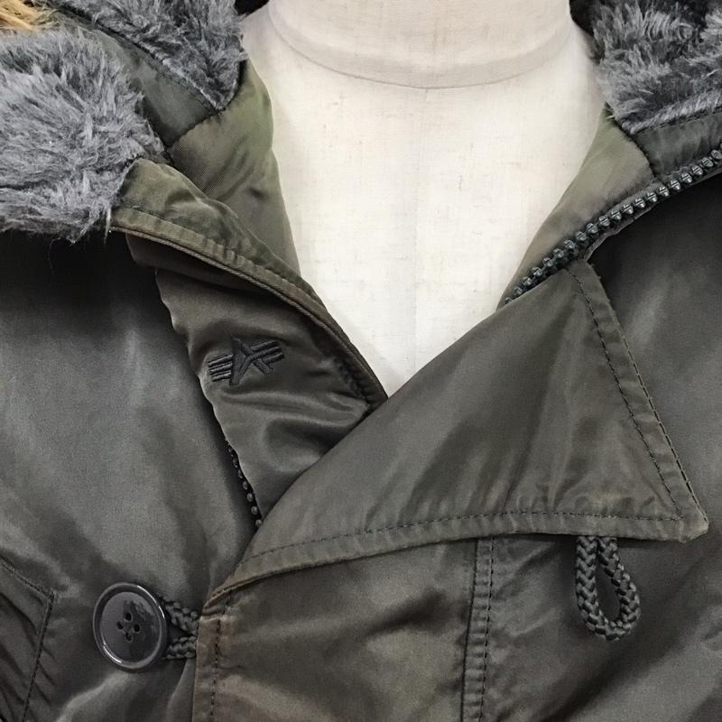 アルファインダストリー Alpha Industries ジャケット、上着 ジャンパー、ブルゾン 026200 ミリタリージャケット 中綿 フライトジャケット 3A382 L 無地 カーキ / カーキ /  メンズ USED 古着 中古 10122986