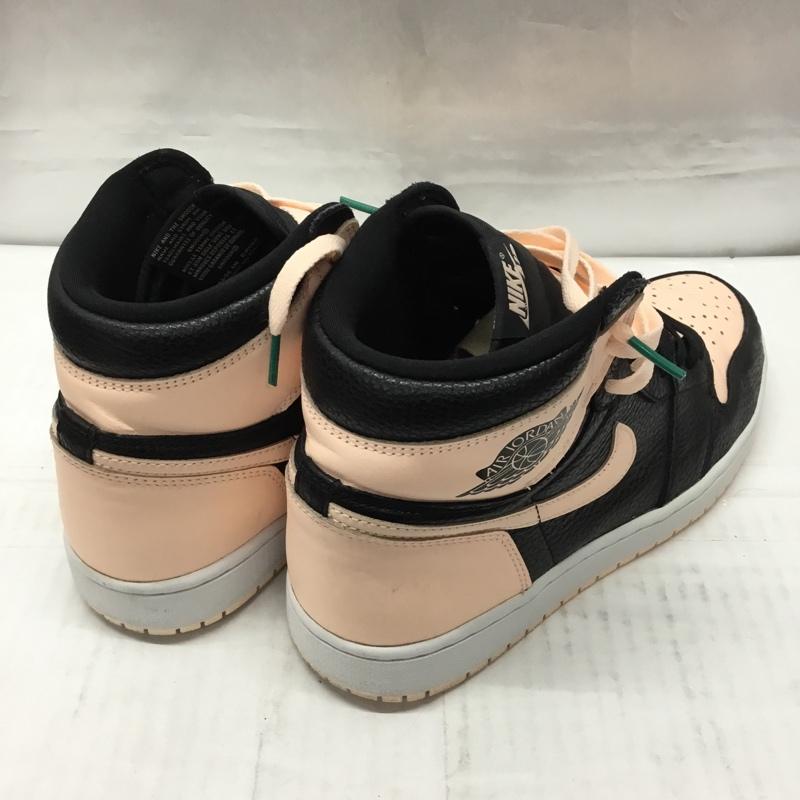 ナイキ NIKE スニーカー スニーカー 555088-081 AIR JORDAN 1 RETRO HIGH OG 28cm 28.0cm ロゴ、文字 黒 / ブラック / X 桃 / ピンク /  メンズ USED 古着 中古 10106867