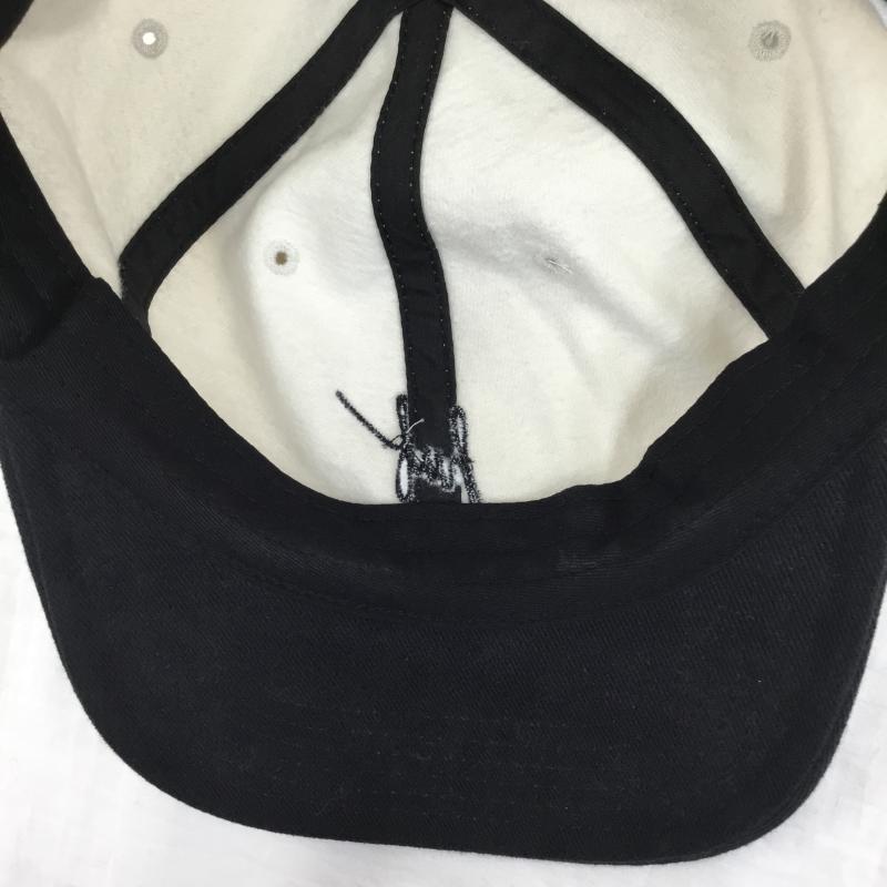 ハフ HUF 帽子 キャップ FORMLESS SCRIPT 6 PANEL ロゴ、文字 白 / ホワイト / X 黒 / ブラック /  メンズ USED 古着 中古 10130866