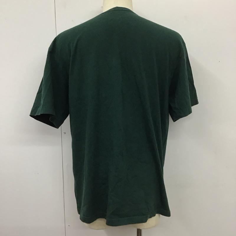 カーハート Carhartt Tシャツ 半袖 半袖カットソー 無地Tシャツ クルーネックカットソー M ロゴ、文字 緑 / グリーン /  メンズ USED 古着 中古 10112505