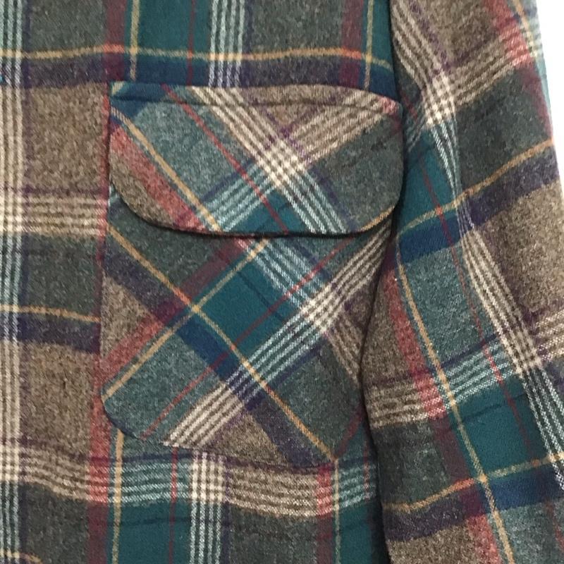 ペンドルトン PENDLETON シャツ、ブラウス 長袖 70s 70年代 ウール 開襟シャツ オープンカラーシャツ XL チェック マルチカラー / マルチカラー /  メンズ USED 古着 中古 10144067