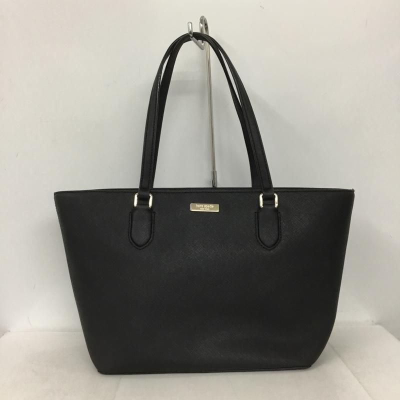 ケイトスペード Kate Spade トートバッグ トートバッグ WKRU4094 レザー ロゴ、文字 黒 / ブラック /  レディース USED 古着 中古 10133918