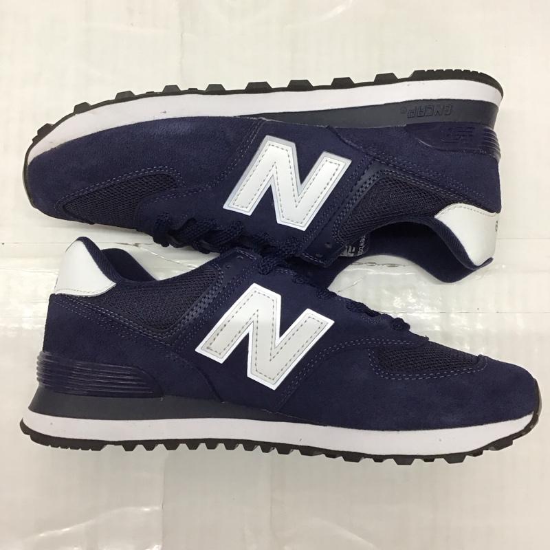 ニューバランス New Balance スニーカー スニーカー ML574EN2 タグ付き 26cm 26.0cm ロゴ、文字 紺 / ネイビー /  メンズ USED 古着 中古 10121605