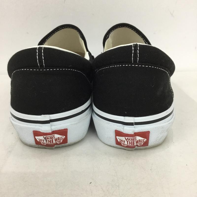 バンズ VANS スリッポン スリッポン V98CLA SLIP ON スニーカー 27.5m 27.5cm ロゴ、文字 黒 / ブラック / X 白 / ホワイト /  メンズ USED 古着 中古 10150242