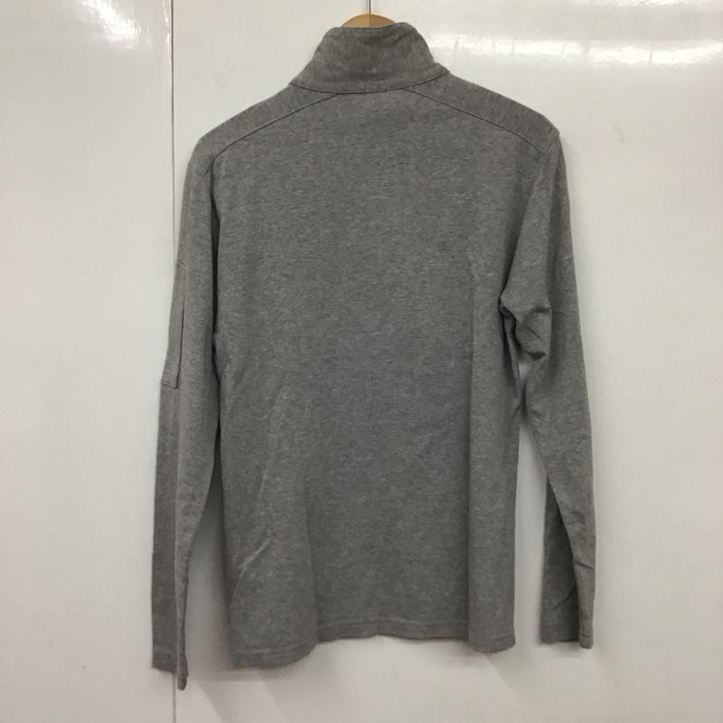 バーバリーブラックレーベル BURBERRY BLACK LABEL Tシャツ 長袖 ハーフジップ 2 無地 灰 / グレー /  メンズ USED 古着 中古 10130163