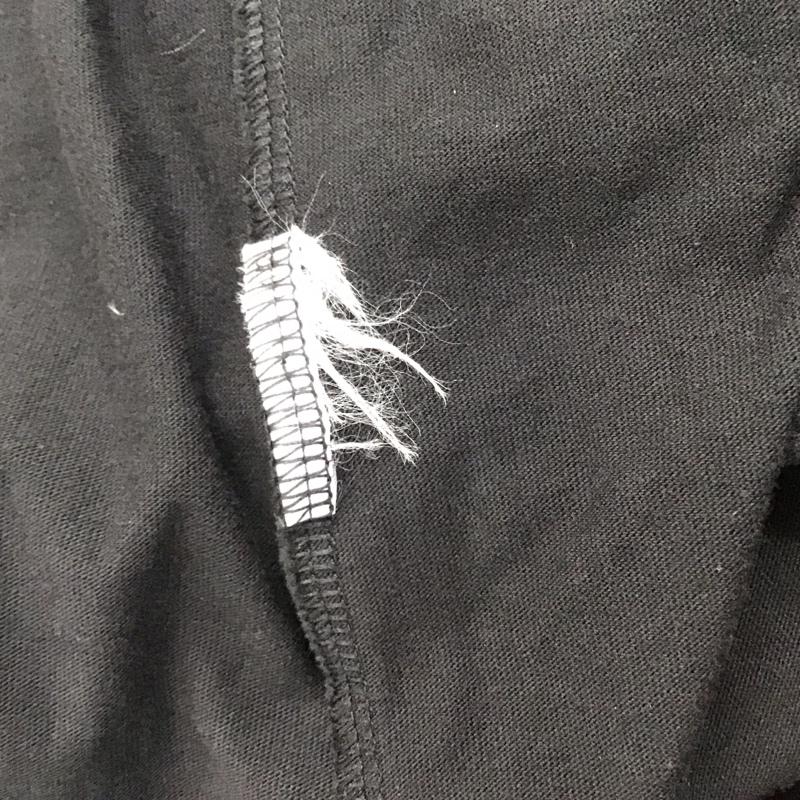 アディダス adidas Tシャツ 半袖 半袖カットソー プリントTシャツ クルーネックカットソー ロゴ、文字 黒 / ブラック /  メンズ USED 古着 中古 10135849