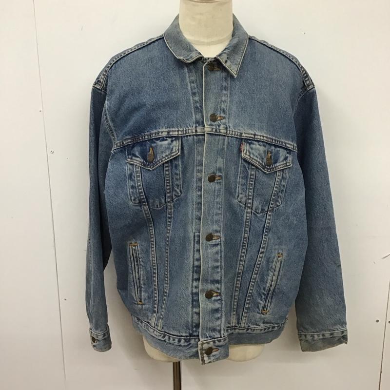 リーバイス Levi s ジャケット、上着 ジャケット、ブレザー デニムジャケット カラージャケット 長袖ジャケット ブルゾン 無地 インディゴ / インディゴ /  メンズ USED 古着 中古 10114655