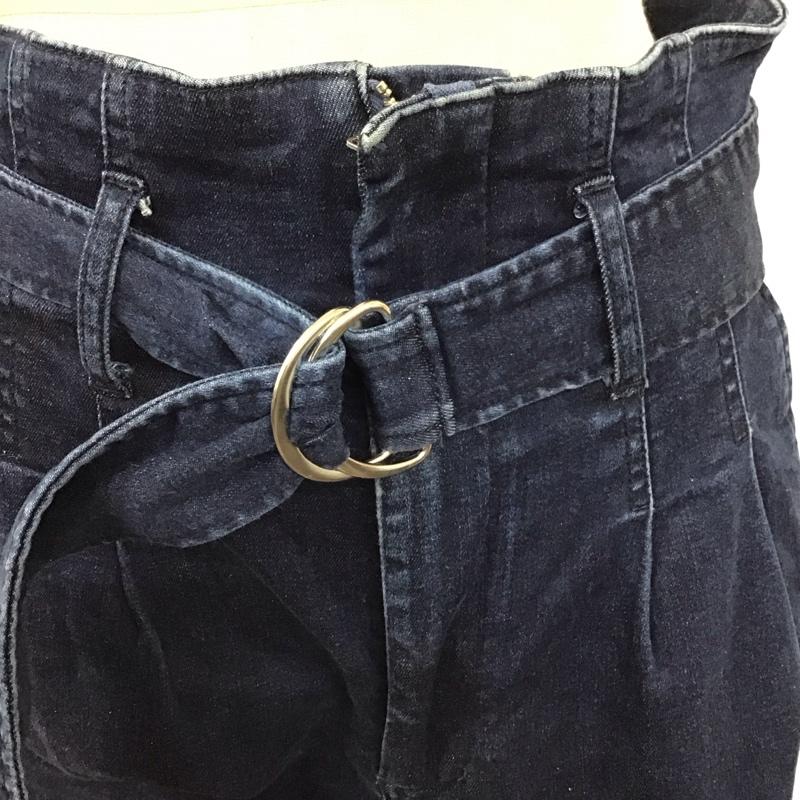 フリークスストア FREAK S STORE パンツ デニム、ジーンズ デニムパンツ ワイドパンツ ストレートパンツ カジュアルパンツ M 無地 インディゴ / インディゴ /  レディース USED 古着 中古 10117860