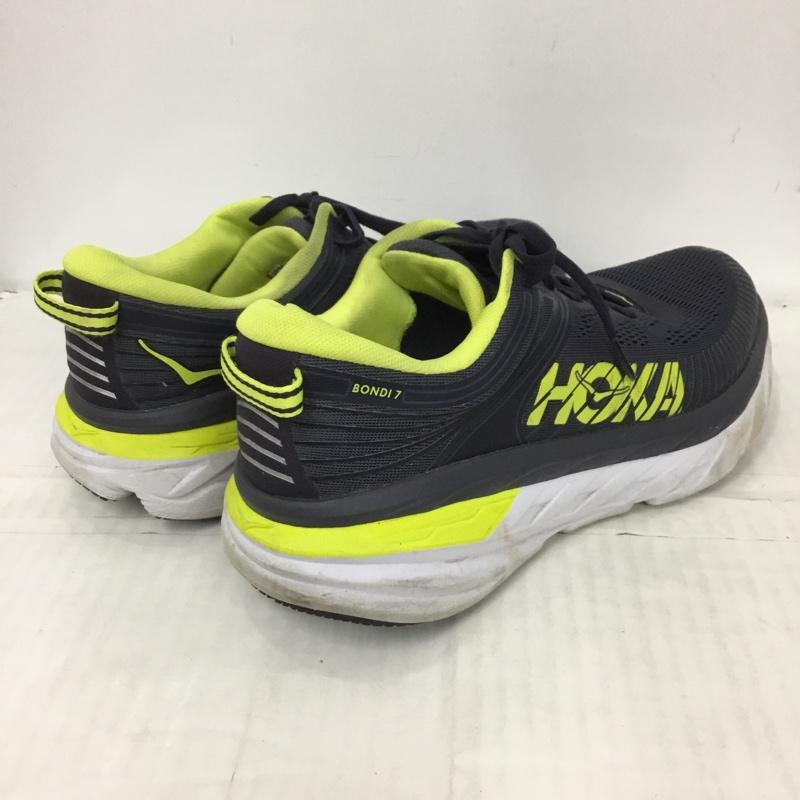 ホカオネオネ HOKA ONEONE スニーカー スニーカー BONDI 7 1110518 OGDW 26.5cm 26.5cm ロゴ、文字 紺 / ネイビー / X 黄 / イエロー / X 白 / ホワイト /  メンズ USED 古着 中古 10123995