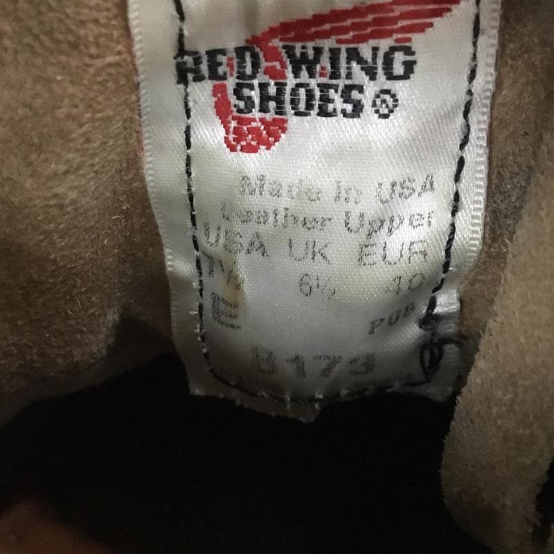 レッドウィング RED WING ブーツ ショートブーツ 8173 6inch CLASSIC MOC TOE USA7.5E US：7.5 ロゴ、文字 ベージュ / ベージュ /  メンズ USED 古着 中古 10150975