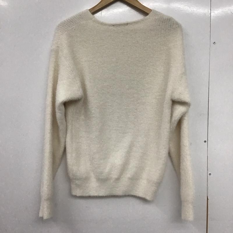 ザラ ZARA ニット、セーター 長袖 S 無地 白 / ホワイト /  レディース USED 古着 中古 10148615