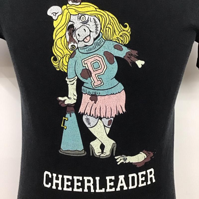 サスクワァッチファブリックス SASQUATCHfabrix. Tシャツ 半袖 半袖カットソー プリントTシャツ クルーネックカットソー M プリント 黒 / ブラック /  メンズ USED 古着 中古 10123990