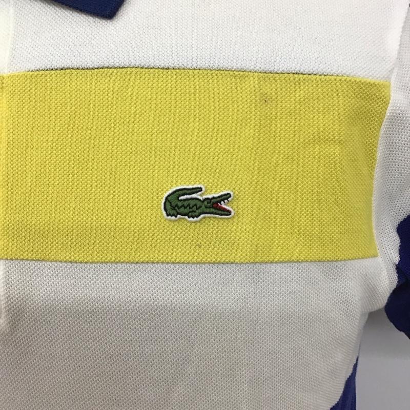 ラコステ LACOSTE ポロシャツ 半袖 半袖ポロシャツ カラーシャツカットソー 半袖カットソー 3 ボーダー柄 マルチカラー / マルチカラー /  メンズ USED 古着 中古 10111171