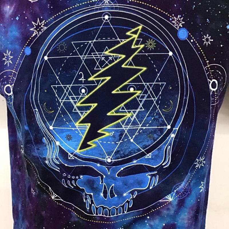 リキッドブルー LIQUID BLUE Tシャツ 半袖 半袖カットソー プリントTシャツ クルーネックカットソー バンドTシャツ M ロゴ、文字 マルチカラー / マルチカラー /  メンズ USED 古着 中古 10114503