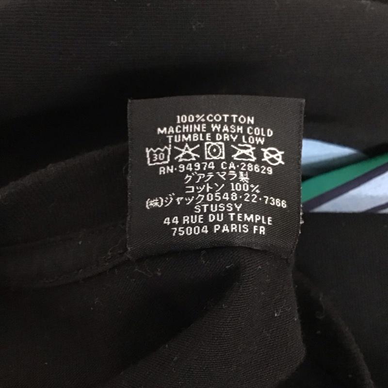 ステューシー STUSSY Tシャツ 半袖 半袖カットソー プリントTシャツ クルーネックカットソー L プリント 黒 / ブラック /  メンズ USED 古着 中古 10126634