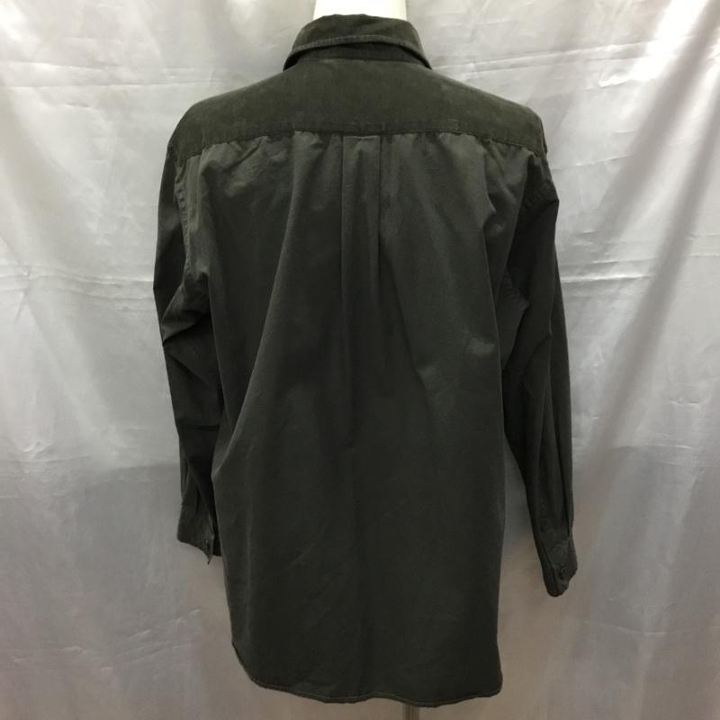 ブルーワーク BLUE WORK シャツ、ブラウス 長袖 長袖シャツ カラーシャツ ポケットシャツ 長袖カットソー トゥモローランド S 無地 カーキ / カーキ /  メンズ USED 古着 中古 10117522