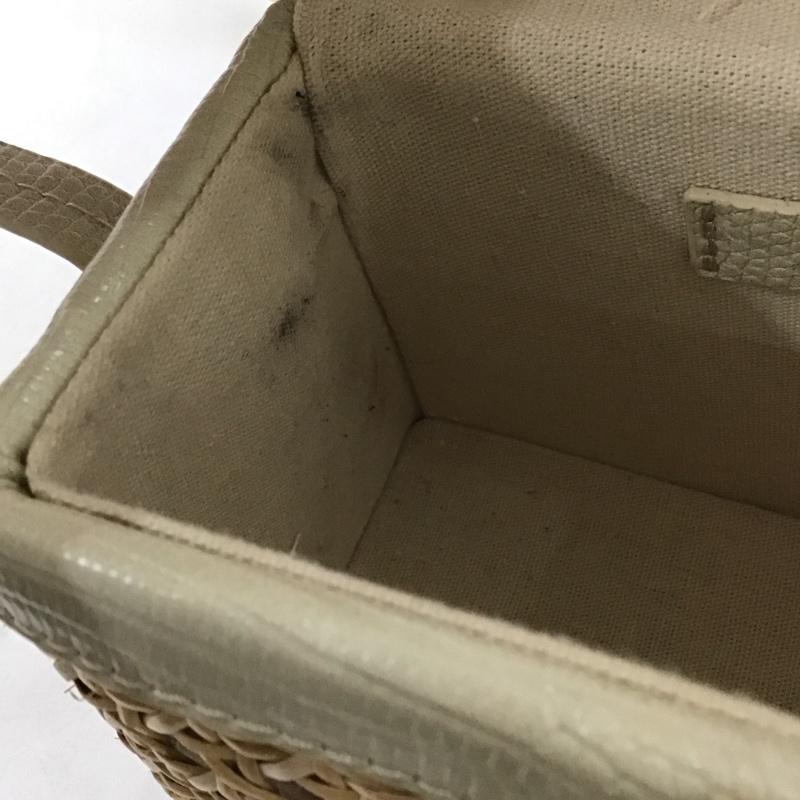 ザラ ZARA ハンドバッグ ハンドバッグ 6263 910 001 かごバッグ ショルダーバッグ 2WAY 無地 ベージュ / ベージュ / X アイボリー / アイボリー /  レディース USED 古着 中古 10135273