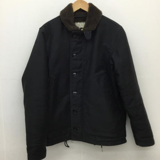 ザリアルマッコイズ THE REAL McCOY S ジャケット、上着 ジャケット、ブレザー ミリタリージャケット　ザリアルマッコイズ　デッキジャケット 40 無地 黒 / ブラック /  メンズ USED 古着 中古 10120966