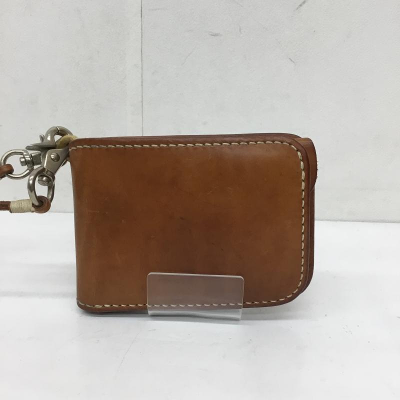 ユーズドクロージング used clothes 財布 二つ折り 黒羽 無地 茶 / ブラウン /  メンズ USED 古着 中古 10136218
