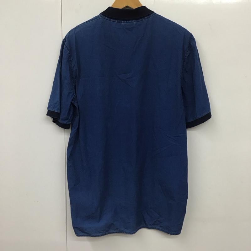 ラコステ LACOSTE ポロシャツ 半袖 5 無地 インディゴ / インディゴ /  メンズ USED 古着 中古 10130759